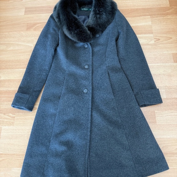 Lauren Ralph Lauren Jackets & Blazers - Lauren Ralph Lauren Women's Faux-Fur-Collar Coat